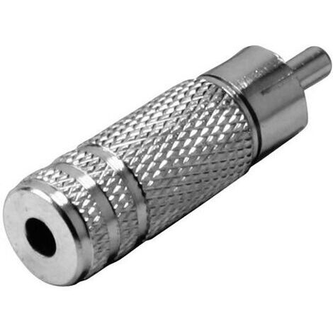TRU COMPONENTS Adaptateur jack Cinch-RCA mâle - Jack femelle 3.5 mm mono Nombre de pôles:2 1 pc(s) S306731