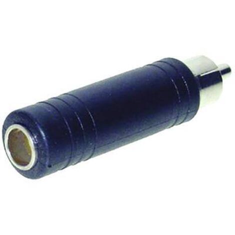 TRU COMPONENTS Adaptateur jack Cinch-RCA mâle - Jack femelle 6.35 mm mono Nombre de pôles:2 1 pc(s) X925781