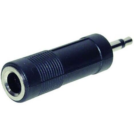 TRU COMPONENTS Adaptateur jack Jack mâle 3.5 mm - Jack femelle 6.35 mm mono Nombre de pôles:2 1 pc(s) S306901