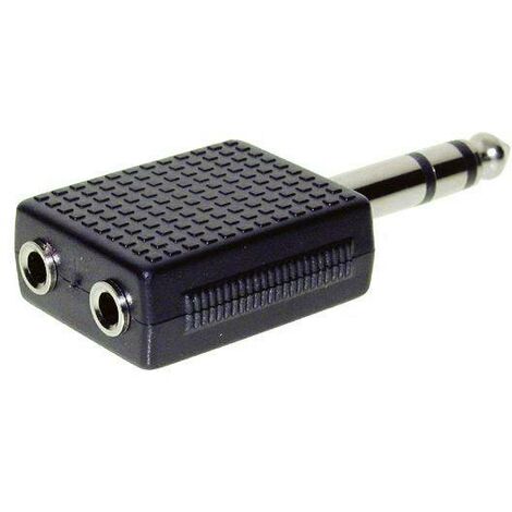 TRU COMPONENTS Adaptateur jack Jack mâle 6.35 mm - Jack femelle 3.5 mm stéréo Nombre de pôles:3 1 pc(s) X925741