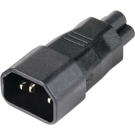 TRU COMPONENTS Adaptateur secteur Secteur mâle C14 - Fiche femelle (forme de trèfle) C5 Nombre total de pôles: 3 1 pc(s) X252812