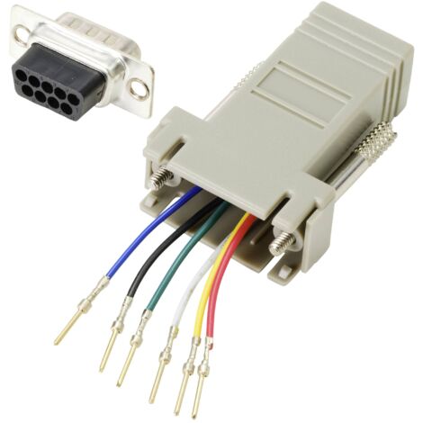 TRU COMPONENTS Adaptateur SUB-D SUB-D mâle 9 pôles - RJ12 femelle 1 pc(s) W043472