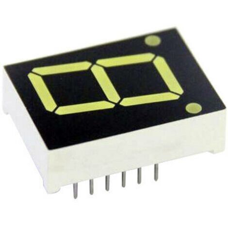 TRU COMPONENTS Afficheur 7 segments rouge 9.1 mm 2 V Nombre de chiffres: 1 TRU-7S1-36RAG X960031