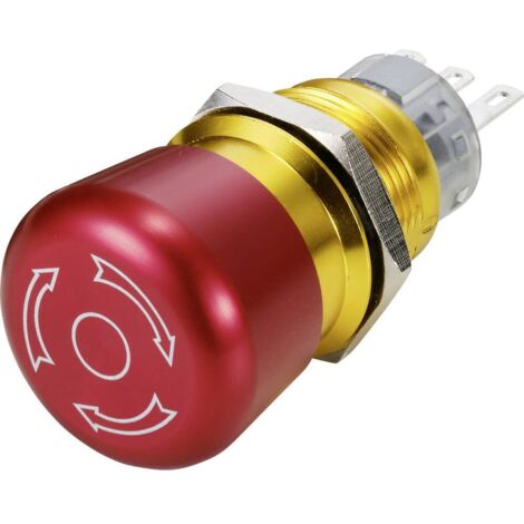 TRU COMPONENTS Arrêt d'urgence 3 A 1 NF (R) IP65 1 pc(s) Y714872