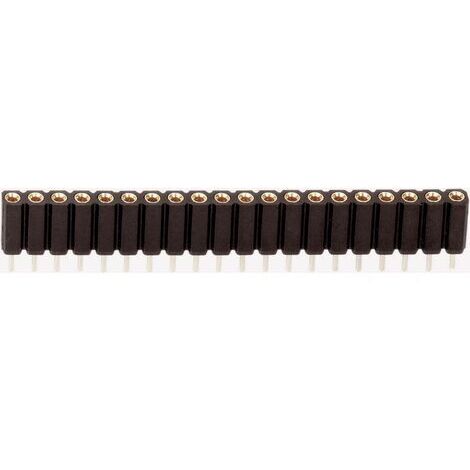 TRU COMPONENTS Barrette femelle (de précision) Nbr de rangées: 1 Nombre de pôles par rangée: 36 1580929 1 pc(s) S670501