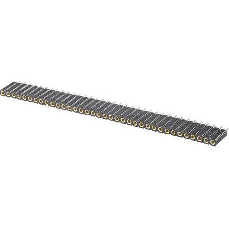 TRU COMPONENTS Barrette femelle (de précision) Nbr de rangées: 1 Nombre de pôles par rangée: 36 TC-0306-036-1-50-10 1 pc(s) S874011