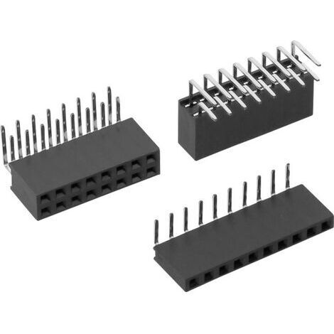 TRU COMPONENTS Barrette femelle (standard) Nbr de rangées: 1 Nombre de pôles par rangée: 2 TC-0318159-02-1-00 1 pc(s) S878601