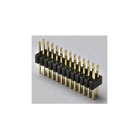 TRU COMPONENTS Barrette mâle (standard) Nbr de rangées: 2 Nombre de pôles par rangée: 4 TC-2506258 1 pc(s) Q202842
