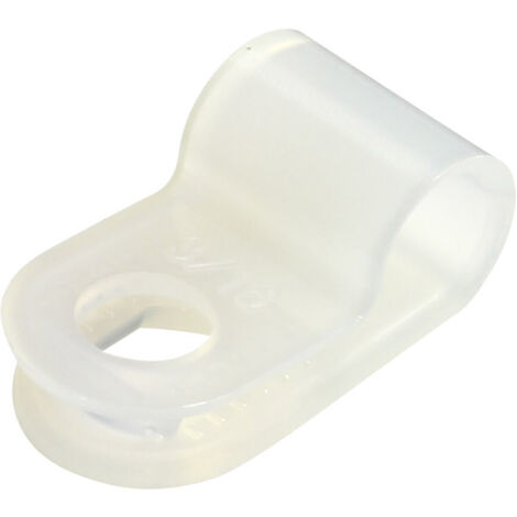 TRU COMPONENTS  Befestigungsschelle schraubbar TC-6645704 Bündel-Ø-Bereich 5 mm (max)   Transparent