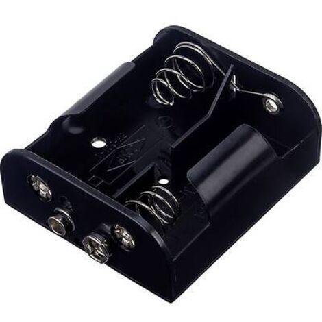 TRU COMPONENTS BH-221B Support de pile 2x LR14 (C) raccordement par empreinte pile 9V X671551