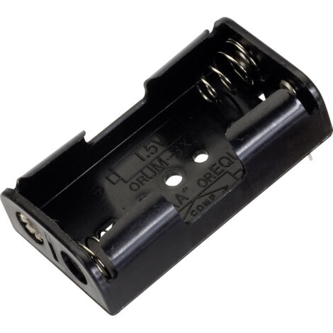 TRU COMPONENTS BH-321-1P Support de pile 2x LR6 (AA) raccordement par pôles de contact