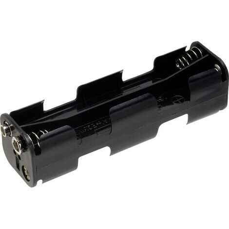 TRU COMPONENTS BH-382B Support de pile 8x LR6 (AA) raccordement par empreinte pile 9V X671591