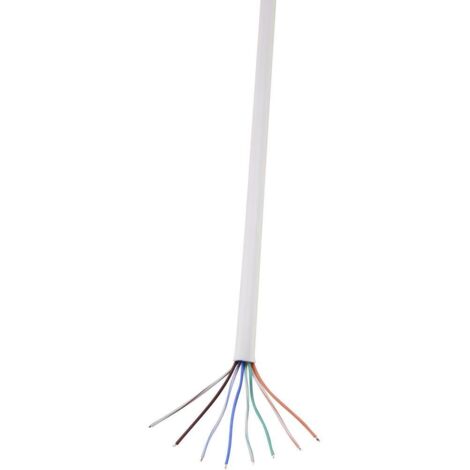 TRU COMPONENTS Câble réseau CAT 5e U/UTP 4 x 2 x 0.14 mm² blanc 100 m S849181