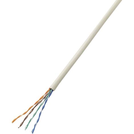 Tru Components – Câble téléphone J-Y(ST)Y 4 x 0.80 mm – 25 m – Blindé avec conducteurs en aluminium plaqué cuivre – Tension 48 V – TC7572796 - C029001