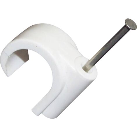 TRU COMPONENTS Cavalier TC-10354932 Plage de Ø du faisceau 7 mm (max) blanc 100 pc(s) S664222