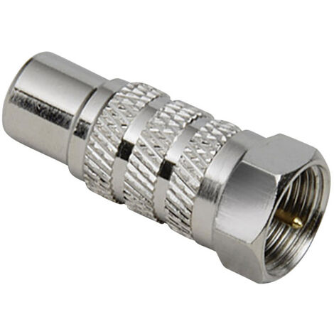 TRU COMPONENTS Cinch-Adapter Cinch-Buchse - F-Stecker 1 St.