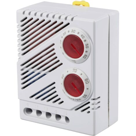 TRU COMPONENTS Combinaison hygrostat-thermostat pour armoire TC-NTL 78-M01 (L x l x H) 77.5 x 60 x 37.5 mm 1 pc(s) Q053903