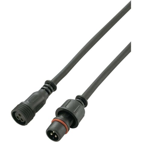 Tru Components – Connecteur circulaire étanche mâle/femelle 739681 – 3 pôles – Indice IP68 – Câble 50 cm – Courant nominal 5A – PVC et cuivre