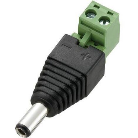 TRU COMPONENTS DC-11M-WT Connecteur basse tension mâle, droit 5.5 mm 2.5 mm 1 pc(s) Q670592