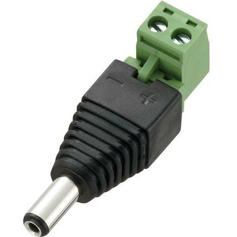 TRU COMPONENTS DC12-M Connecteur basse tension mâle, droit 5.5 mm 2.1 mm 1 pc(s) S491341