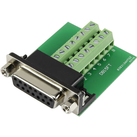 TRU COMPONENTS DSUB15F-16TB-2 1229333 D-SUB Buchse 90 ° Polzahl: 15 Schrauben 1 St.