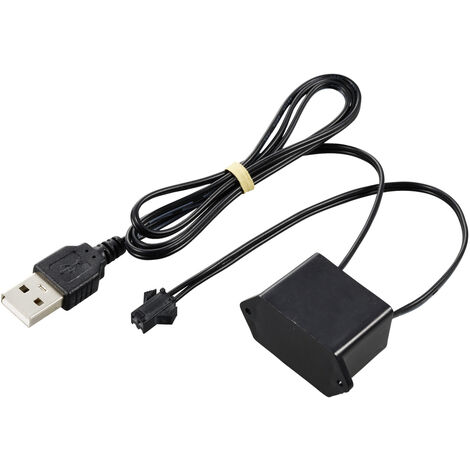 TRU COMPONENTS  EL-Inverter 5 V/DC  Schwarz  (L x B x H) 40 x 18 x 23 mm