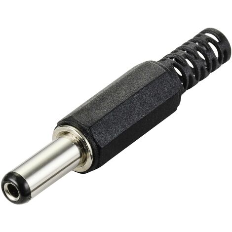 TRU COMPONENTS Elément de liaison pour courant faible mâle, droit 5.5 mm 2.1 mm 1 pc(s) S624212