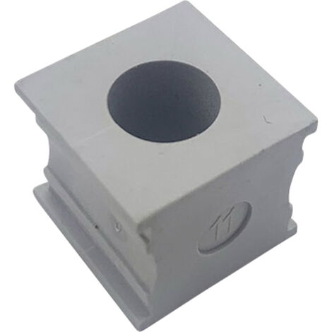 TRU COMPONENTS ELT 11 Kabeldurchführung geschlitzt  Klemm-Ø (max.) 12 mm  Elastomer Grau 1 St.