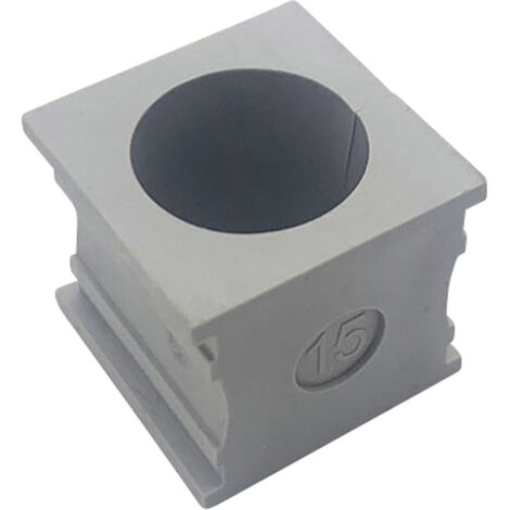 TRU COMPONENTS ELT 15 Kabeldurchführung geschlitzt  Klemm-Ø (max.) 16 mm  Elastomer Grau 1 St.