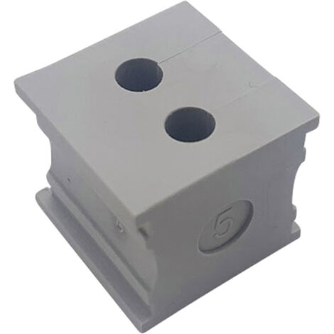 TRU COMPONENTS ELT 2/5 Kabeldurchführung geschlitzt  Klemm-Ø (max.) 5 mm  Elastomer Grau 1 St.