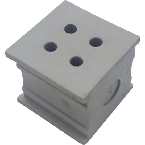 TRU COMPONENTS ELT 4/3 Kabeldurchführung geschlitzt  Klemm-Ø (max.) 3 mm  Elastomer Grau 1 St.
