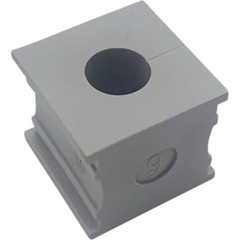 TRU COMPONENTS ELT 9 Kabeldurchführung geschlitzt  Klemm-Ø (max.) 10 mm  Elastomer Grau 1 St.