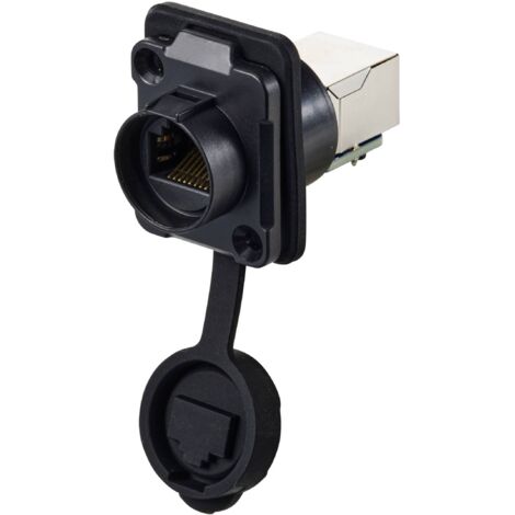 TRU COMPONENTS Embase femelle RJ45, bride 2 trous TC-12770460 Aide à l'insertion pour RJ45 1 pc(s)