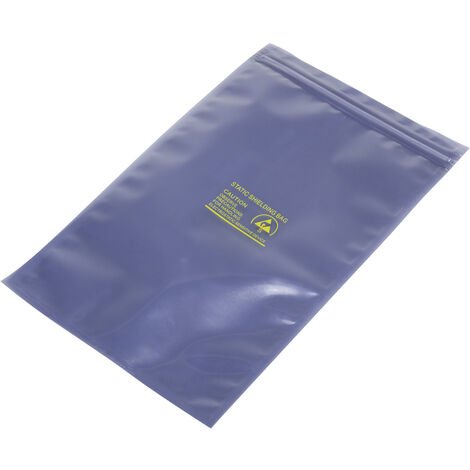 TRU COMPONENTS  ESD-Beutel (L x B) 250 mm x 150 mm abschirmend ESD-Kennbuchstabe S wiederverschließb