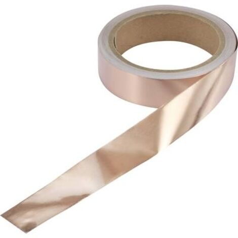 TRU COMPONENTS ESD-Klebeband 10 m Kupfer (L x B) 10 m x 25 mm CU-F2.5R1000