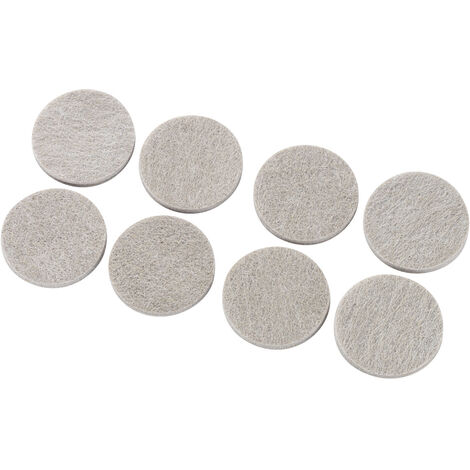 TRU COMPONENTS FP3805BN Filzgleiter selbstklebend, rund Grau (Ø x H) 38 mm x 5 mm 8 St.