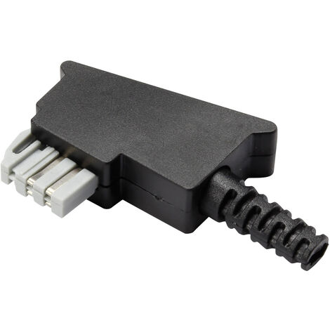 TRU COMPONENTS GM02N TAE-Bausatz, N-Kodierung Stecker, gewinkelt  Schwarz Inhalt: 1 St.