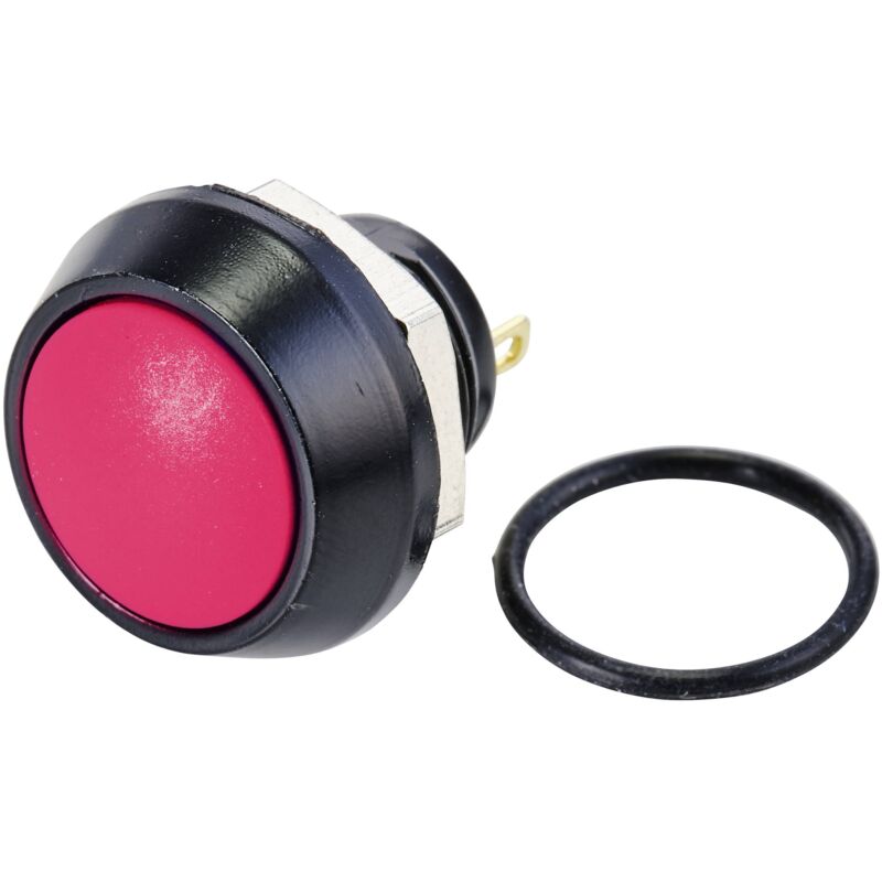 Tru Components - TC-10091000 GQ12B-10/J/R/A bouton poussoir à pression 48 v/dc 2 a 1 x off/(on) à rappel IP65 1 pc(s)