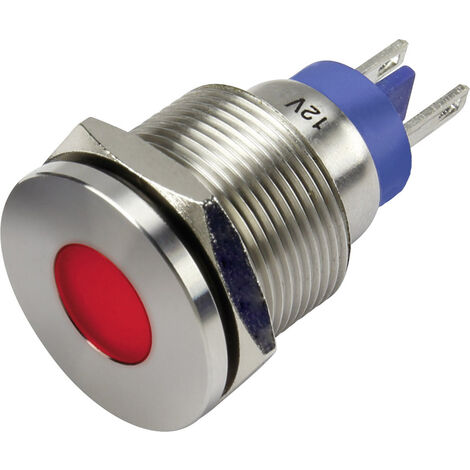 TRU COMPONENTS GQ19F-D/J/R/12V/S LED-Signalleuchte Rot   12 V/DC