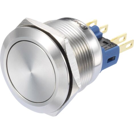 TRU COMPONENTS GQ22-11/S Interuttore a pressione 250 V/AC 3 A 1 x On / (On) Momentaneo (Ø) 21 mm IP65 1 pz.