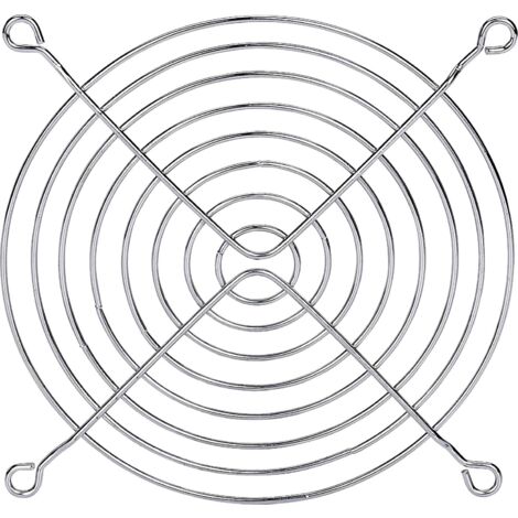 TRU COMPONENTS Grille de ventilation 1 pc(s) (l x H) 120 mm x 120 mm acier Y120653