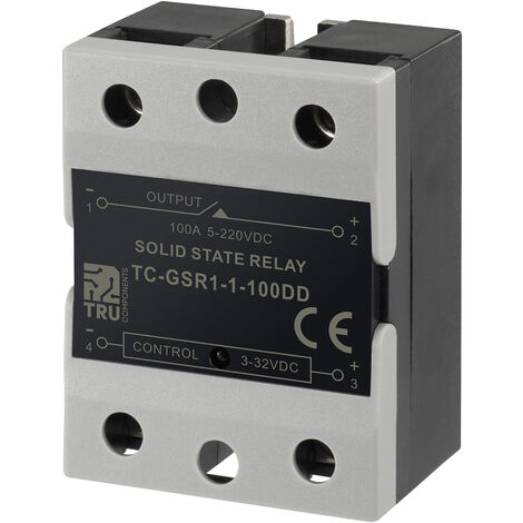 TRU COMPONENTS Halbleiterrelais TC-GSR-1-100DD 100 A Schaltspannung (max.): 220 V/DC Gleichstromscha