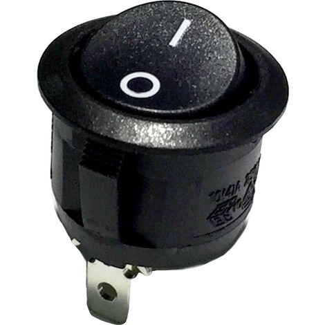 TRU COMPONENTS Interrupteur à bascule R13-112A B/B 0-I 250 V/AC 6 A 1 x Off/On à accrochage 1 pc(s) S830331