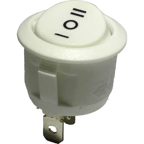 TRU COMPONENTS Interrupteur à bascule R13-112D W/W PR.I-O-II 250 V/AC 6 A 1 x On/Off/On permanent/0/permanent 1 pc(s) S830341