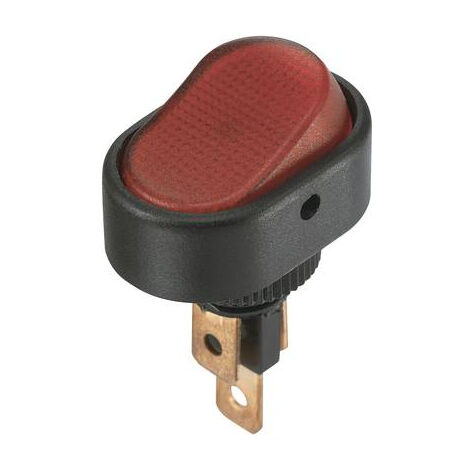 TRU COMPONENTS INTERRUPTEUR À BASCULE TC-R13-133B3 12 V/DC 30 A 1 X OFF/ON À ACCROCHAGE 1 PC(S) ROUGE 1588026