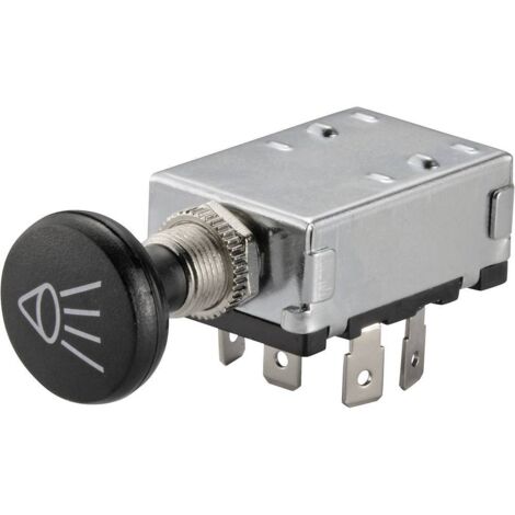 Tru Components – Interrupteur à tirette automobile 12V DC 30A – 3 positions Off/On/On – Pour circuits électriques – Résistant aux vibrations