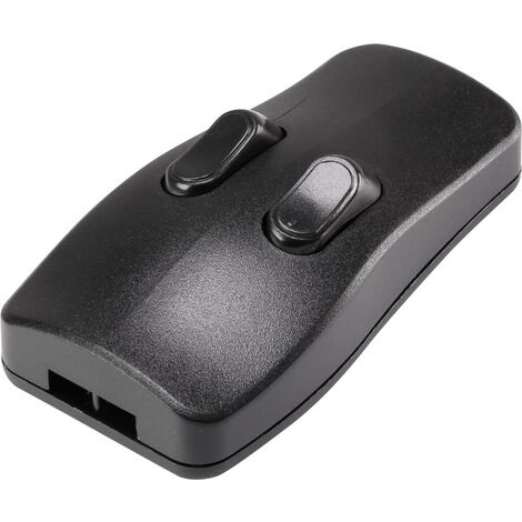 TRU COMPONENTS Interrupteur pour câble souple noir 2 x Off/On 2 A 1 pc(s) S583431
