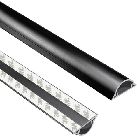 TRU COMPONENTS Kabelbrücke 1571661 PVC Schwarz Anzahl Kanäle: 1 1000 mm Inhalt: 1 m