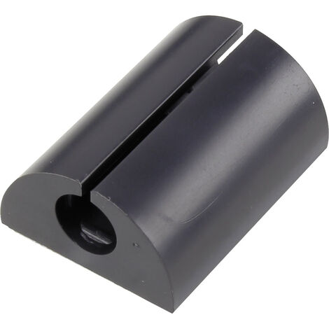 TRU COMPONENTS  Kabelclip  1226943 Bündel-Ø-Bereich 8 mm (max)  für Winkelmontage Schwarz 1 St.