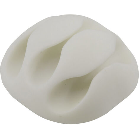 TRU COMPONENTS Kabelhalter selbstklebend TC-6646576 Bündel-Ø-Bereich 8 mm (max) Weiß 1 St.